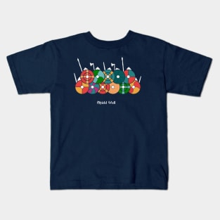 The Saxon Shield Wall (Coloured Version) Kids T-Shirt